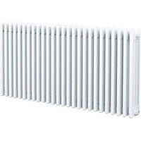 Acova 300mm x 628mm 1859BTU White Horizontal 4 Column Radiator (86324)