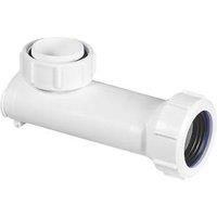 McAlpine Wash Hand Basin Space Saver with Self-Closing Waste Valve White 32mm x 32mm (863HP)