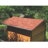 Roof Pro Red Square Bitumen Roof Shingles 1m x 340mm 16 Pack (863KW)
