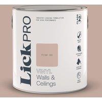 LickPro 2.5Ltr Pink 08 Vinyl Matt Emulsion Paint (863TM)
