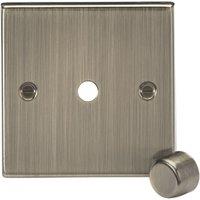 Knightsbridge Raised Square 1-Gang Modular Dimmer Switch Antique Brass (864YA)