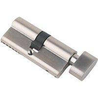 Smith & Locke Fire Rated 1 Star Thumbturn 6-Pin Euro Cylinder Lock 35-35 (70mm) Polished Nickel (8653P)