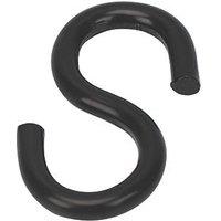 Essentials S-Hooks Black 45 x 5mm 4 Pack (865FE)