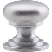 Fingertip Design Victorian Cupboard Knob Satin Chrome 32mm (8660P)
