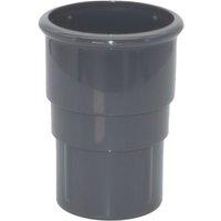 FloPlast MiniFlo Round Downpipe Socket Anthracite Grey 50mm (866YE)