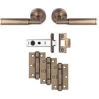 Carlisle Brass Belas Door Handle Pair Antique Brass (869JA)