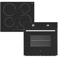 Cooke & Lewis Integrated Fan Oven & Induction Hob Black (869KH)