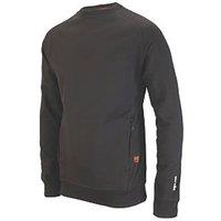 Scruffs Eco Worker Sweatshirt Black Small 43.7" Chest (870RV)
