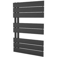 Ximax 745mm x 500mm 1270BTU Black Flat Designer Towel Radiator (871GL)