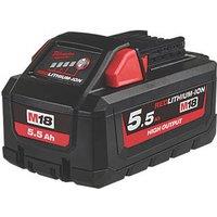 Milwaukee M18 HB5.5 18V 5.5Ah Li-Ion RedLithium High Output Battery (871HF)