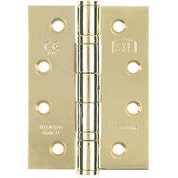 Smith & Locke Electro Brass Grade 11 Fire Rated Ball Bearing Hinges 102mm x 76mm 3 Pack (8728J)