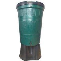 Straight PLC Garden Lake Water Butt Kit Green 200Ltr (872PV)