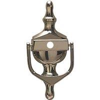 Fab & Fix Classic Door Knocker with Spyhole Polished Gold 76mm x 162mm (8732P)