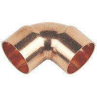 Flomasta Copper End Feed Equal 90 Elbows 28mm 10 Pack (87390)