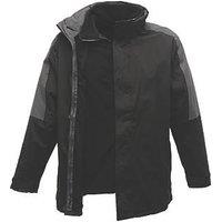 Regatta Defender III 3-in-1 Waterproof Jacket Black/Seal Grey Large 50" Chest (873JW)