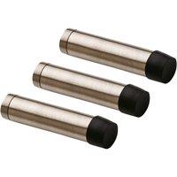 Smith & Locke Cylinder Door Stop 16 x 71mm Satin Nickel 3 Pack (873TE)