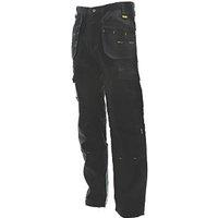 DeWalt Pro Tradesman Work Trousers Black 38" W 29" L (8743H)