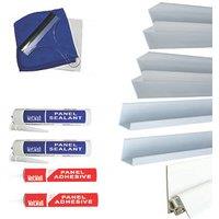 Splashwall Installation Kit White 8 Piece Set (874KU)