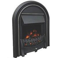 Be Modern Abbey Black Switch Control Easy to Install Electric Arched Inset Fire 569mm x 160mm x 731mm (876TT)