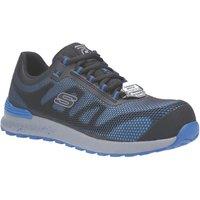 Skechers Bulklin Lace-Up Size 7 Blue Safety Trainers (876XC)