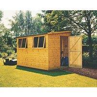 Shire Norfolk 10' x 6' (Nominal) Pent Tongue & Groove Timber Workshop (87710)