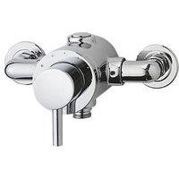 Triton Elina Exposed Single Outlet Thermostatic Chrome Mixer Shower Valve (877FJ)