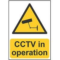 Essentials "CCTV In Operation" Sign 210mm x 148mm (878HL)