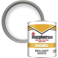 Macpherson 1Ltr Brilliant White Eggshell Solvent-Based Trim Paint (878TA)
