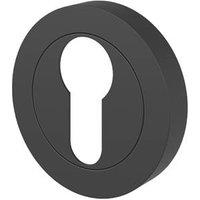 Smith & Locke Lormel Euro Escutcheon (Pair) Matt Black 50mm (879FK)