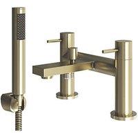 ETAL Blake Deck Mounted Bath Shower Mixer Tap Brushed Brass (879KG)
