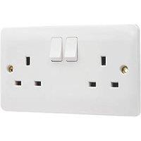 Vimark Pro 13A 2-Gang SP Switched Plug Socket White (879PV)