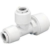 FloPlast FloFit+ Plastic Push-Fit Reducing Tee 22mm x 15mm x 15mm (879RF)