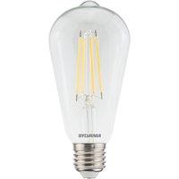 Sylvania ToLEDo Retro V5 CL 827 SL E27 ST64 LED Light Bulb 806lm 7W (879TK)