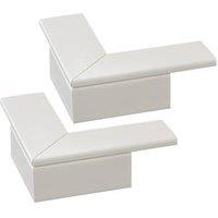 Deta TTE Flat Trunking Angles 50mm x 50mm 2 Pack (879VT)