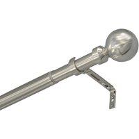Renaissance Brushed Nickel Curtain Pole 28/25mm x 180-340cm (880CK)