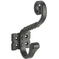 Decohooks Ornate Single Hook Black 140mm (880KK)