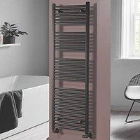 Towelrads 1600mm x 500mm 2620BTU Black Flat Towel Radiator (880RY)