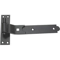 Smith & Locke Black Powder-Coated Cranked Gate Hinge Hook & Band 134mm x 250mm x 45.5mm (8811J)