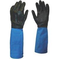 Showa Chem Master Gauntlets Blue/Black X Large (88187)
