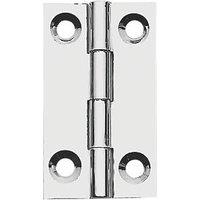 Polished Chrome Solid Drawn Butt Hinges 38mm x 22mm 2 Pack (881PR)