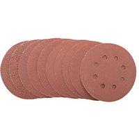 Titan 40/80/120/180 Grit 8-Hole Punched Multi-Material Sanding Sheets 125mm x 125mm 10 Pack (881PT)