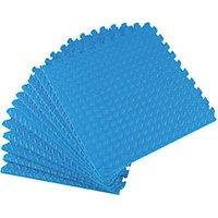 Essentials Interlocking Floor Tiles Blue 10mm 12 Pack (882PH)