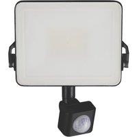 TCP Indoor & Outdoor LED Floodlight With PIR Sensor Black 10W 1400lm (882TW)