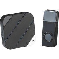 Knightsbridge DC012 Plug-In Wireless Door Chime Kit Black (882YA)
