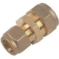 Flomasta Brass Compression Reducing Coupler 15mm x 12mm (88346)