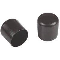 Fix-O-Moll Black Tube Caps 25mm x 26mm 4 Pack (883KF)