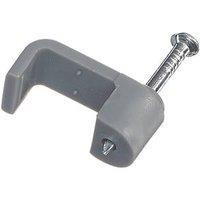 Vimark Grey Flat Single Twin & Earth Cable Clips 6mm 100 Pack (883VT)