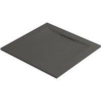 Mira Flight Level Square Shower Tray Slate Grey 900mm x 900mm x 25mm (885HR)