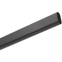 Rail & Tube Solutions Oval Wardrobe Rail Matt Black 1828mm x 15mm (885KK)