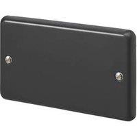 MK Contoura 2-Gang Blanking Plate Black (885RG)